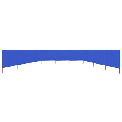 Windscherm 9-panelen 1200x160 cm stof azuurblauw