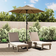 Parasol 200x224 cm aluminium taupe kantelbaar