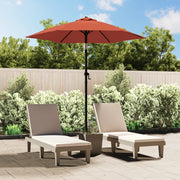 Parasol 200x224 cm aluminium terracotta kantelbaar