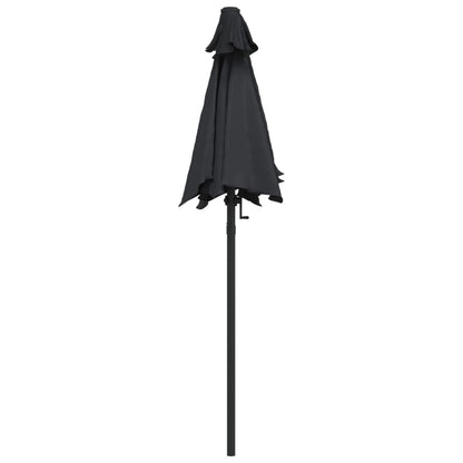 Parasol 200X224 Cm Aluminium Zwart