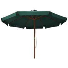 Parasol Met Houten Paal 330 Cm Groen