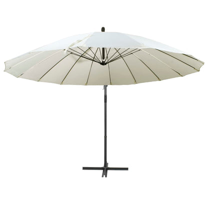 Zweefparasol Met Aluminium Paal 3 M Wit