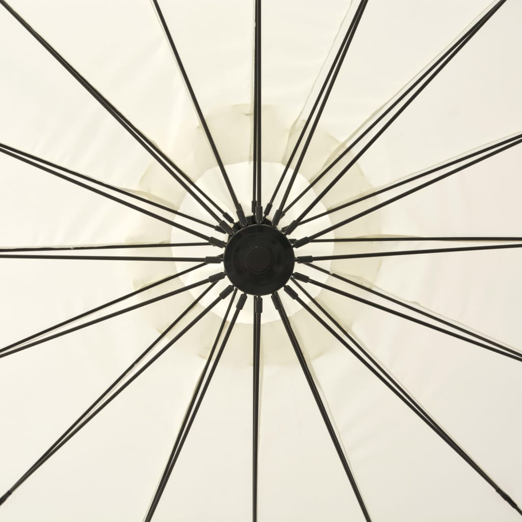 Zweefparasol Met Aluminium Paal 3 M Wit
