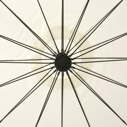 Zweefparasol Met Aluminium Paal 3 M Wit