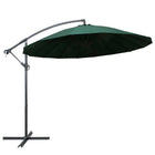 Zweefparasol 3 m groen aluminium