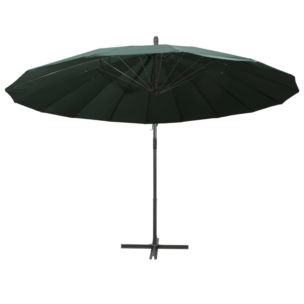 Zweefparasol Met Aluminium Paal 3 M Groen