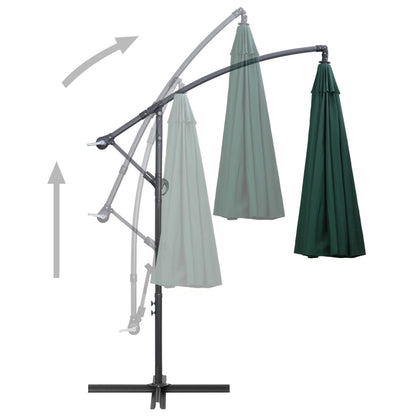 Zweefparasol Met Aluminium Paal 3 M Groen