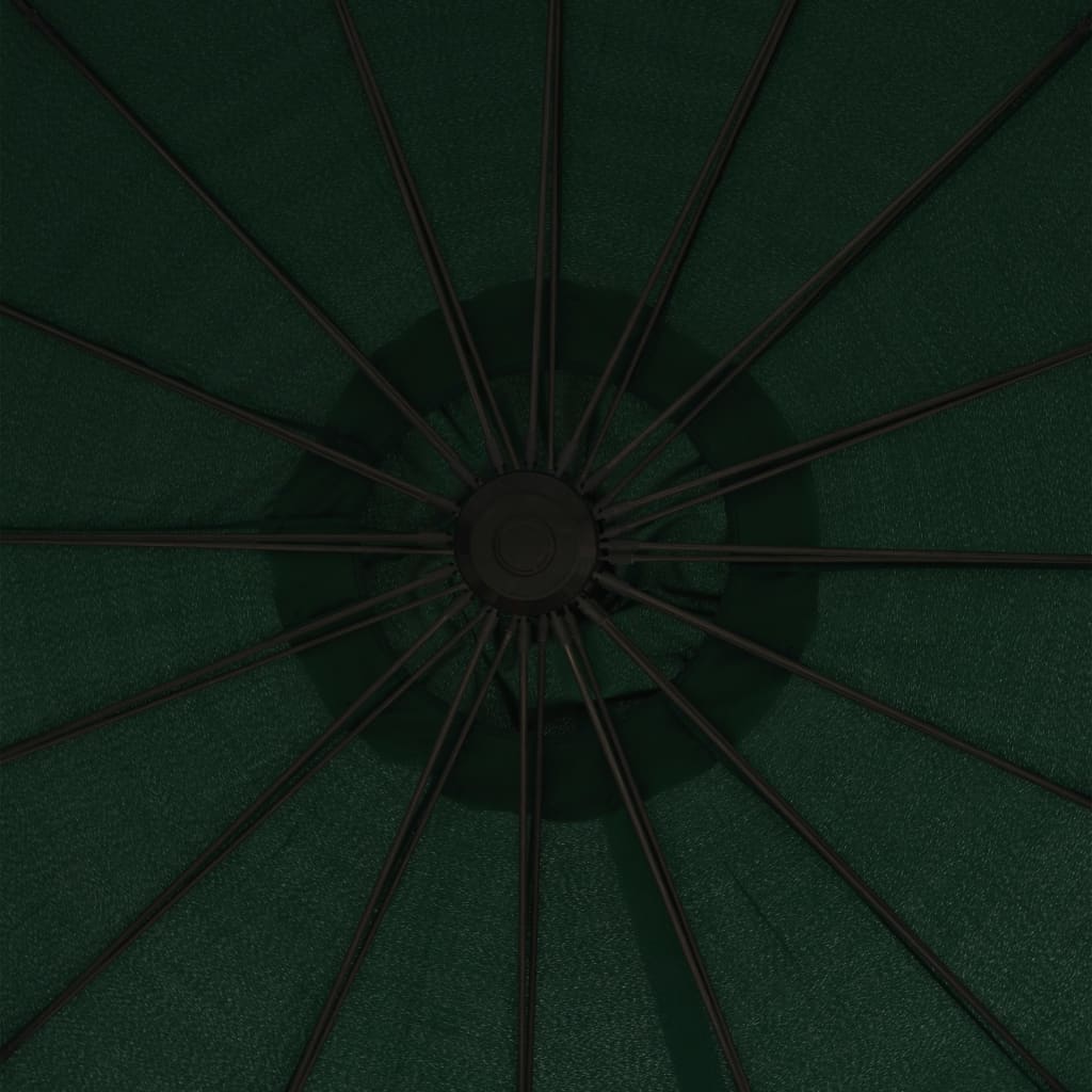 Zweefparasol Met Aluminium Paal 3 M Groen