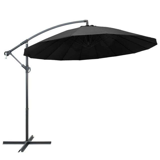 Zweefparasol Met Aluminium Paal 3 M Antraciet