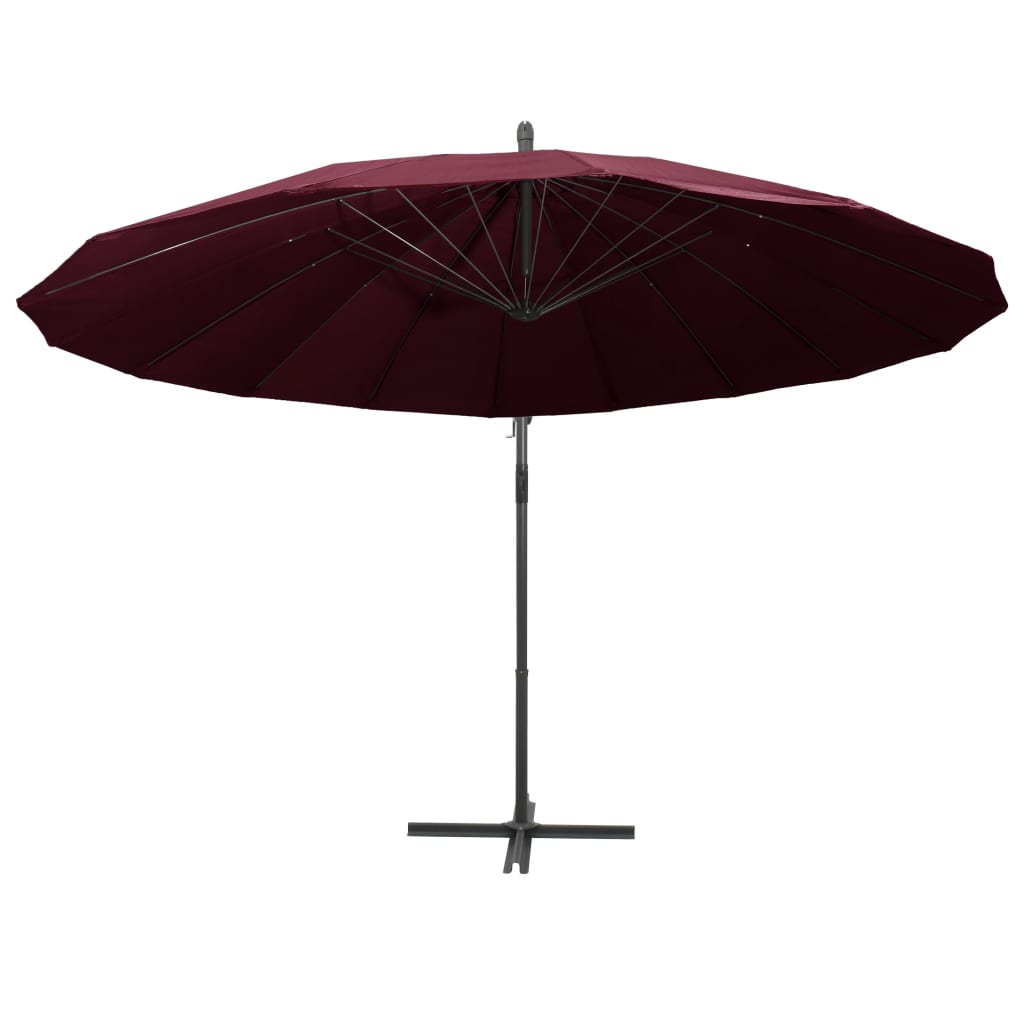 Zweefparasol Met Aluminium Paal 3 M Bordeauxrood