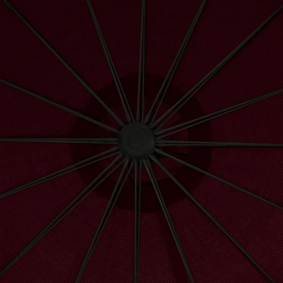 Zweefparasol Met Aluminium Paal 3 M Bordeauxrood