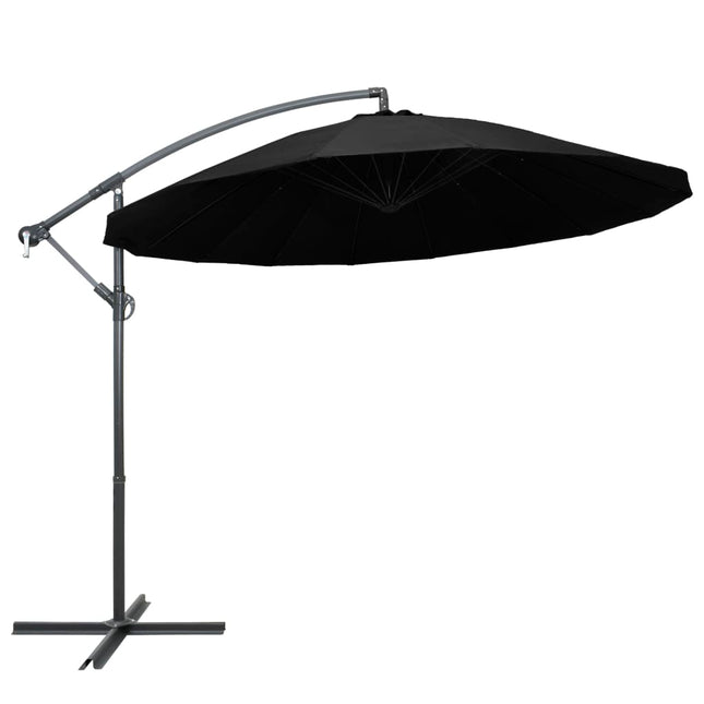 Zweefparasol Met Aluminium Paal 3 M Zwart