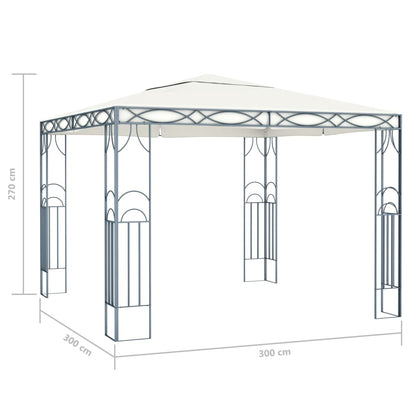 Prieel 300 x 300 cm Crème