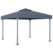 Prieel 300x300 cm aluminium antraciet