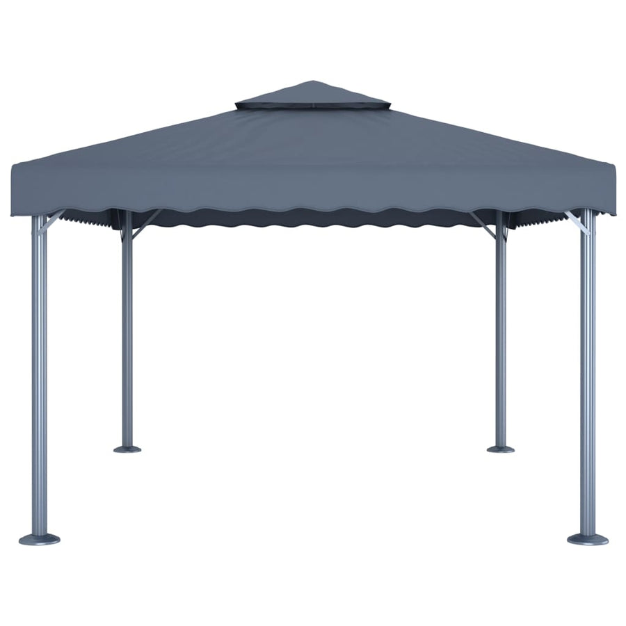 Prieel 400X300 Cm Aluminium Antraciet
