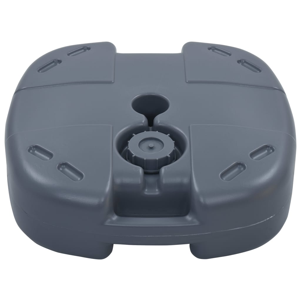 Parasolvoet Draagbaar Gevuld Met Zand/Water Grijs