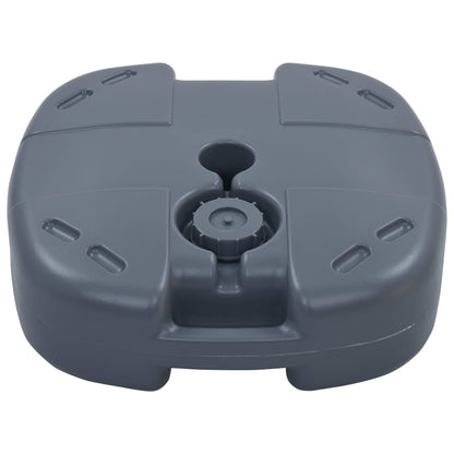 Parasolvoet Draagbaar Gevuld Met Zand/Water Grijs