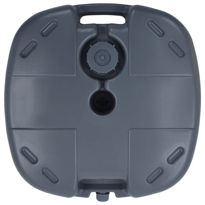 Parasolvoet Draagbaar Gevuld Met Zand/Water Grijs