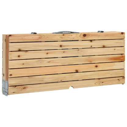 Campingtafel Inklapbaar Met 4 Zitjes Staal En Aluminium Bruin