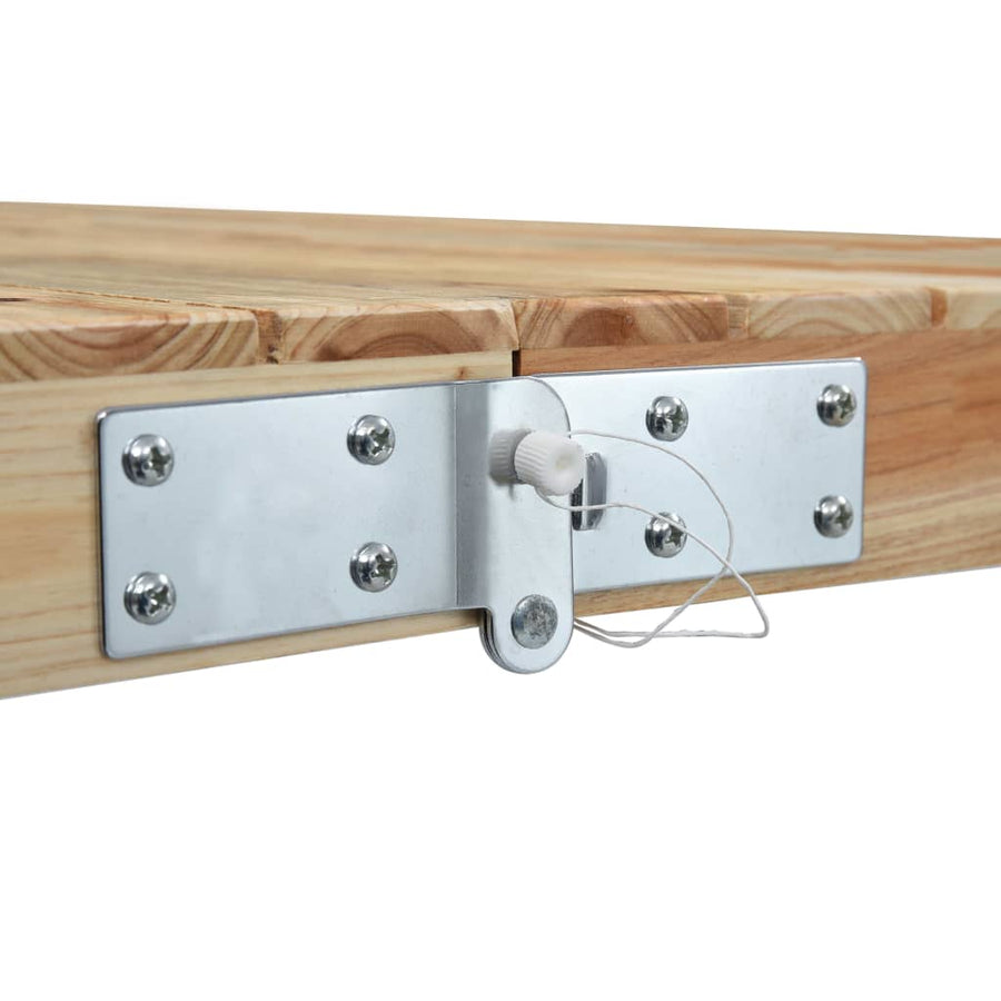 Campingtafel Inklapbaar Met 4 Zitjes Staal En Aluminium Bruin