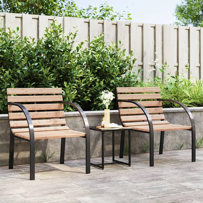 Tuinstoelen 2 St Hout Grijs