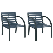 Tuinstoelen 2 St Hout Grijs