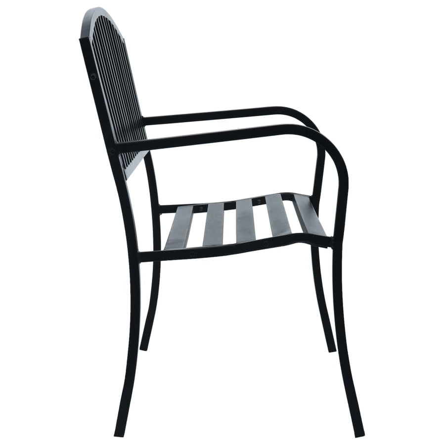 Tuinbank 25 Cm Staal Zwart