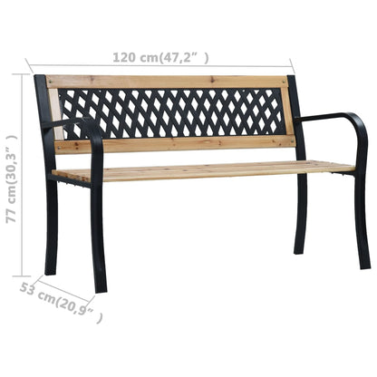 Tuinbank 20 Cm Hout 120 x 53 x 77 cm