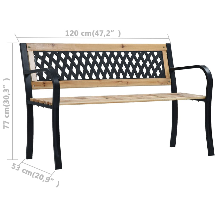 Tuinbank 20 Cm Hout 120 x 53 x 77 cm