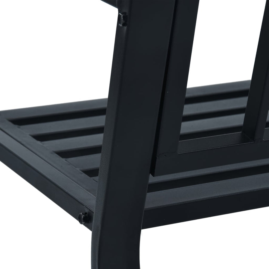 Tuinbank 25 Cm Staal Zwart Zonder tafel