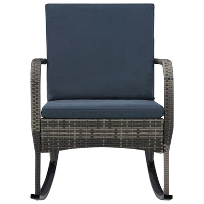 Tuinschommelstoel Poly Rattan Antraciet