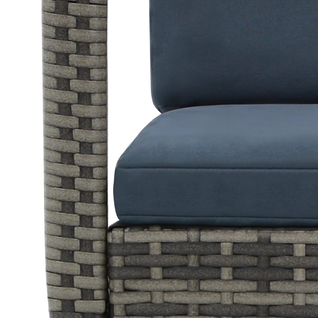 Tuinschommelstoel Poly Rattan Antraciet