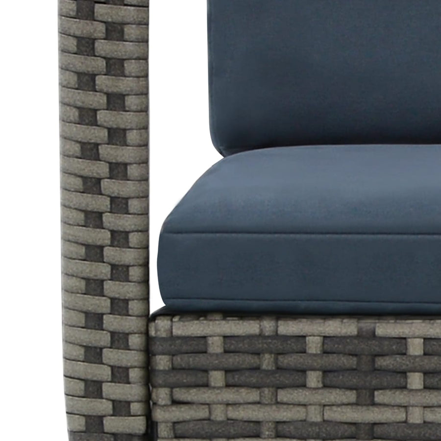 Tuinschommelstoel Poly Rattan Antraciet