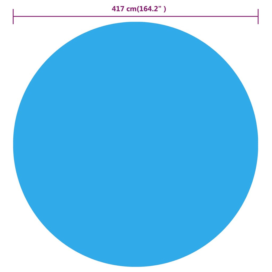 Zwembadhoes 417 cm PE blauw Ø 417 cm Blauw