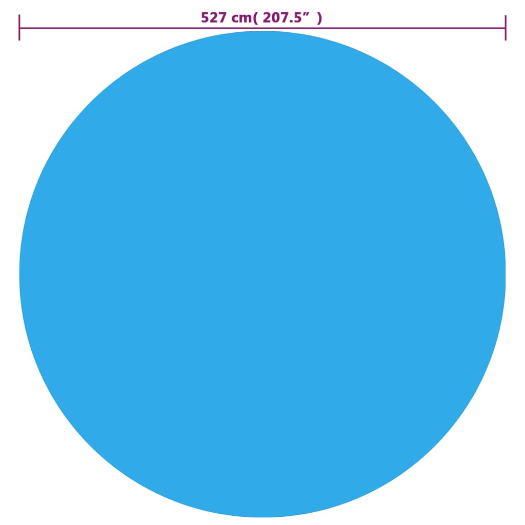 Zwembadhoes 527 cm PE blauw Ø 527 cm Blauw