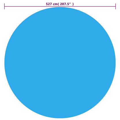 Zwembadhoes 527 cm PE blauw Ø 527 cm Blauw