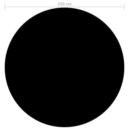 Zwembadhoes 250 cm PE zwart Ø 250 cm Zwart