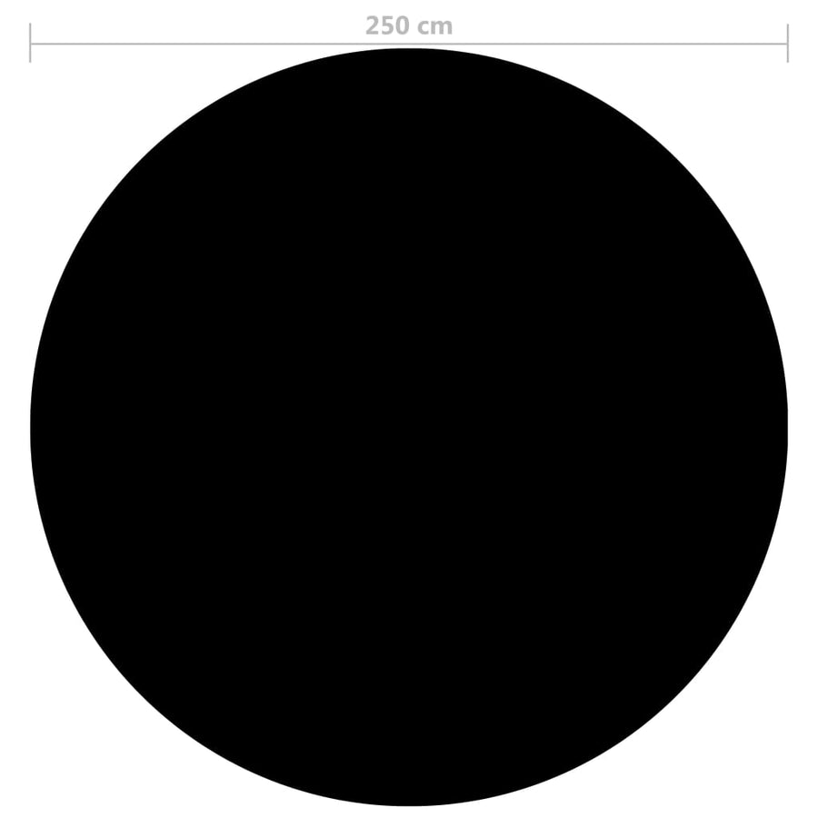 Zwembadhoes 250 cm PE zwart Ø 250 cm Zwart