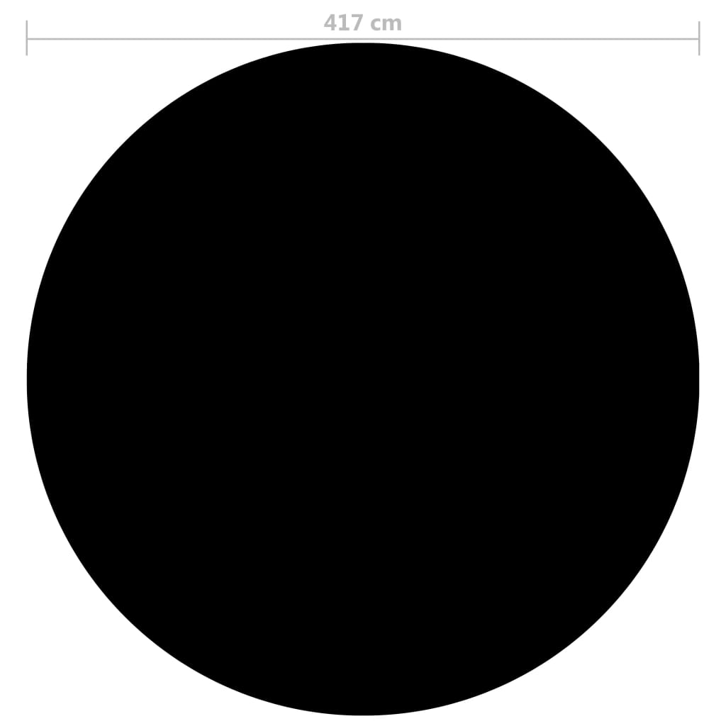 Zwembadhoes 417 cm PE zwart Ø 417 cm Zwart