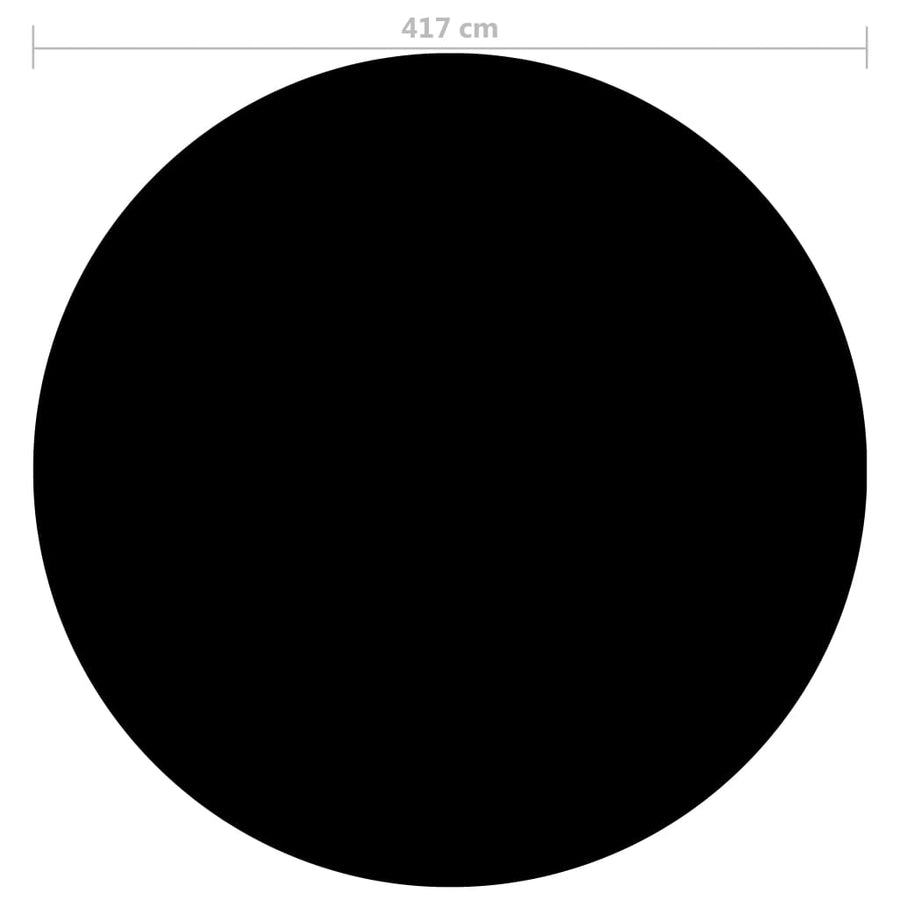 Zwembadhoes 417 cm PE zwart Ø 417 cm Zwart