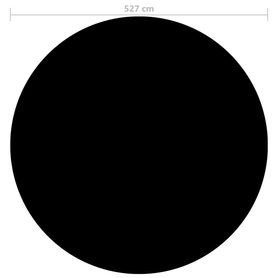 Zwembadhoes 527 cm PE zwart Ø 527 cm Zwart