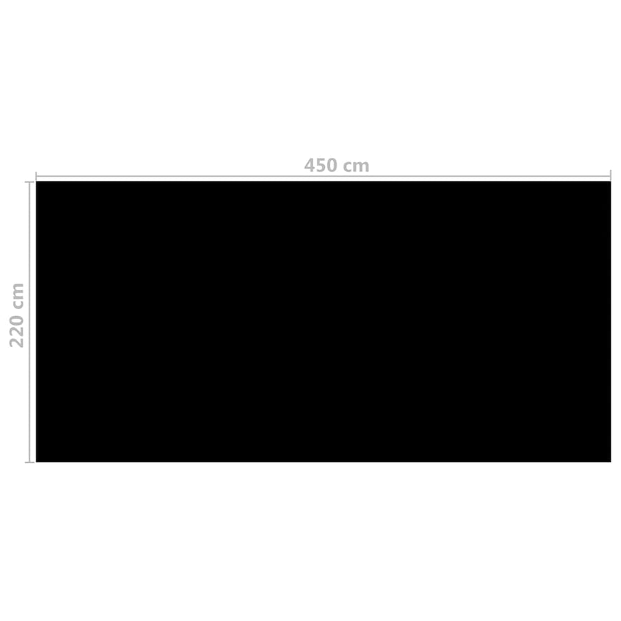 Zwembadhoes Pe 450 x 220 cm Zwart