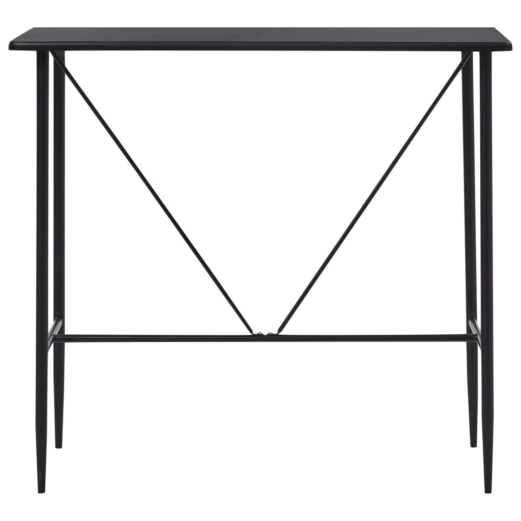 Bartafel 20X60X0 Cm Mdf Zwart