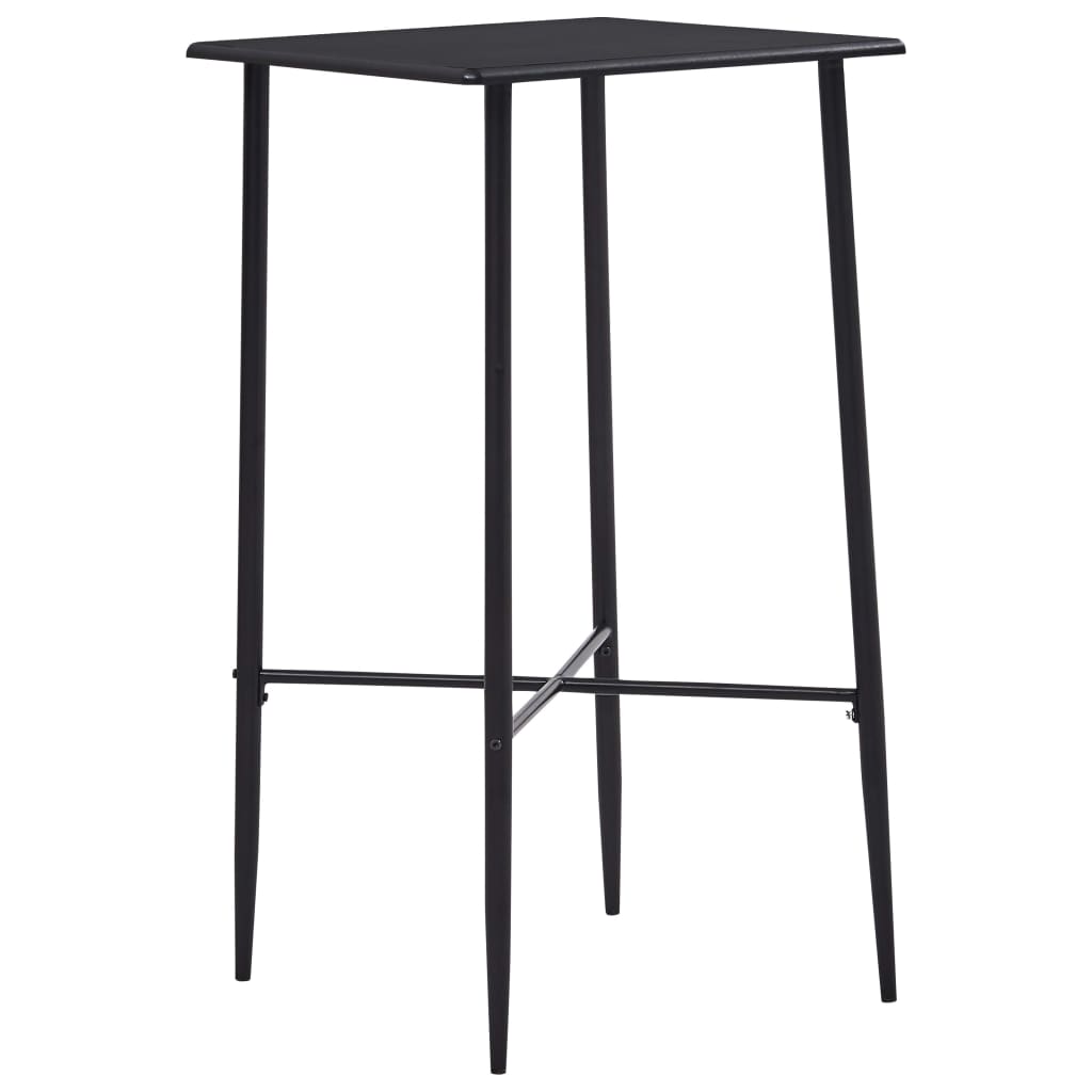 Bartafel 60x60x cm MDF Zwart