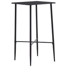 Bartafel 60x60x cm MDF Zwart