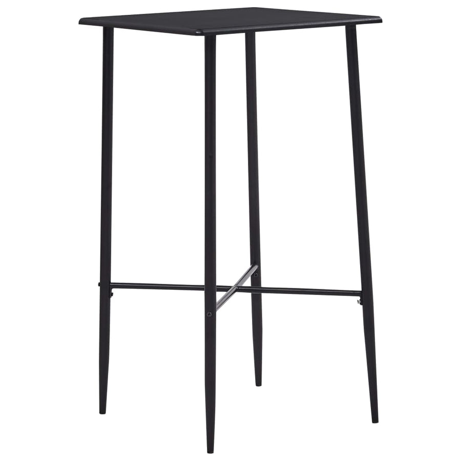 Bartafel 60x60x cm MDF Zwart