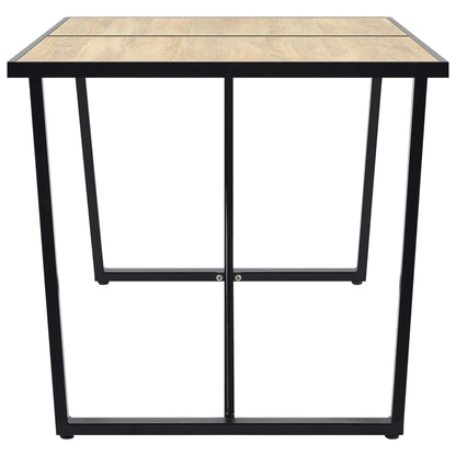 Eettafel 160x80x75 cm MDF eikenkleurig