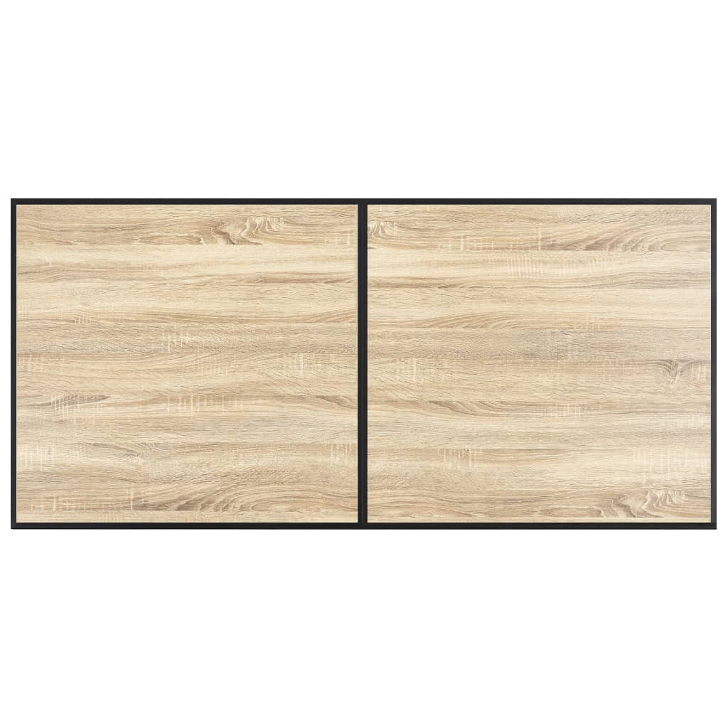 Eettafel 160x80x75 cm MDF eikenkleurig