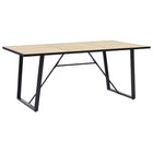 Eettafel 200x100x75 cm MDF eikenkleurig