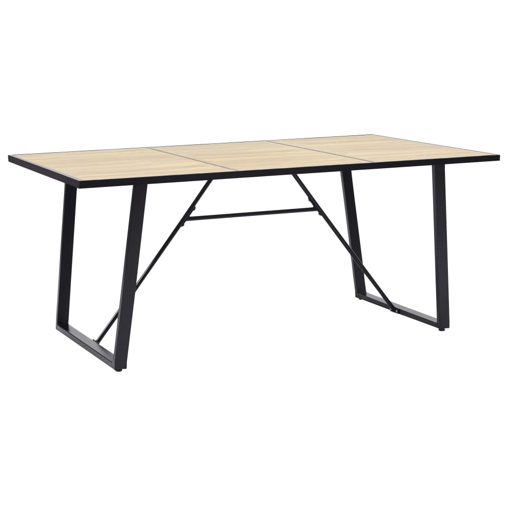 Eettafel 200x100x75 cm MDF eikenkleurig